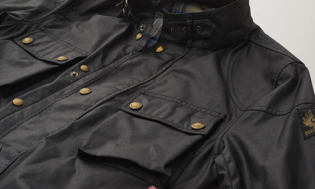 Belstaff Trialmaster Jacket Waxed Cotton Black