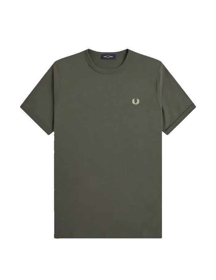 Fred Perry Ringer T-Shirt Field Green