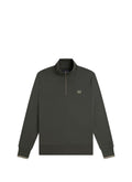 Fred Perry Sudadera Media Cremallera  Field Green / Oatmeal