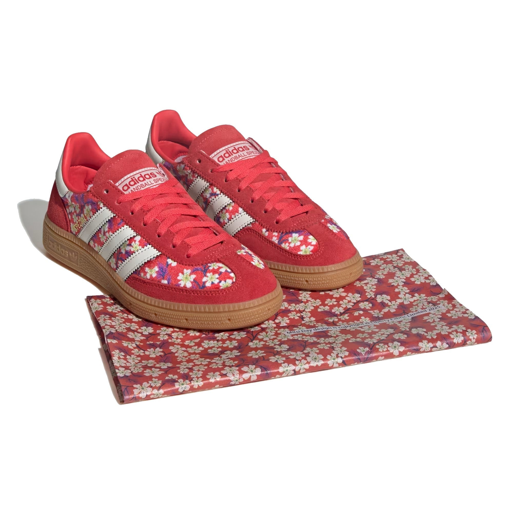 Adidas Handball Spezial x Liberty London JR3883 Junior Red / Off White / Semi Lucid Red