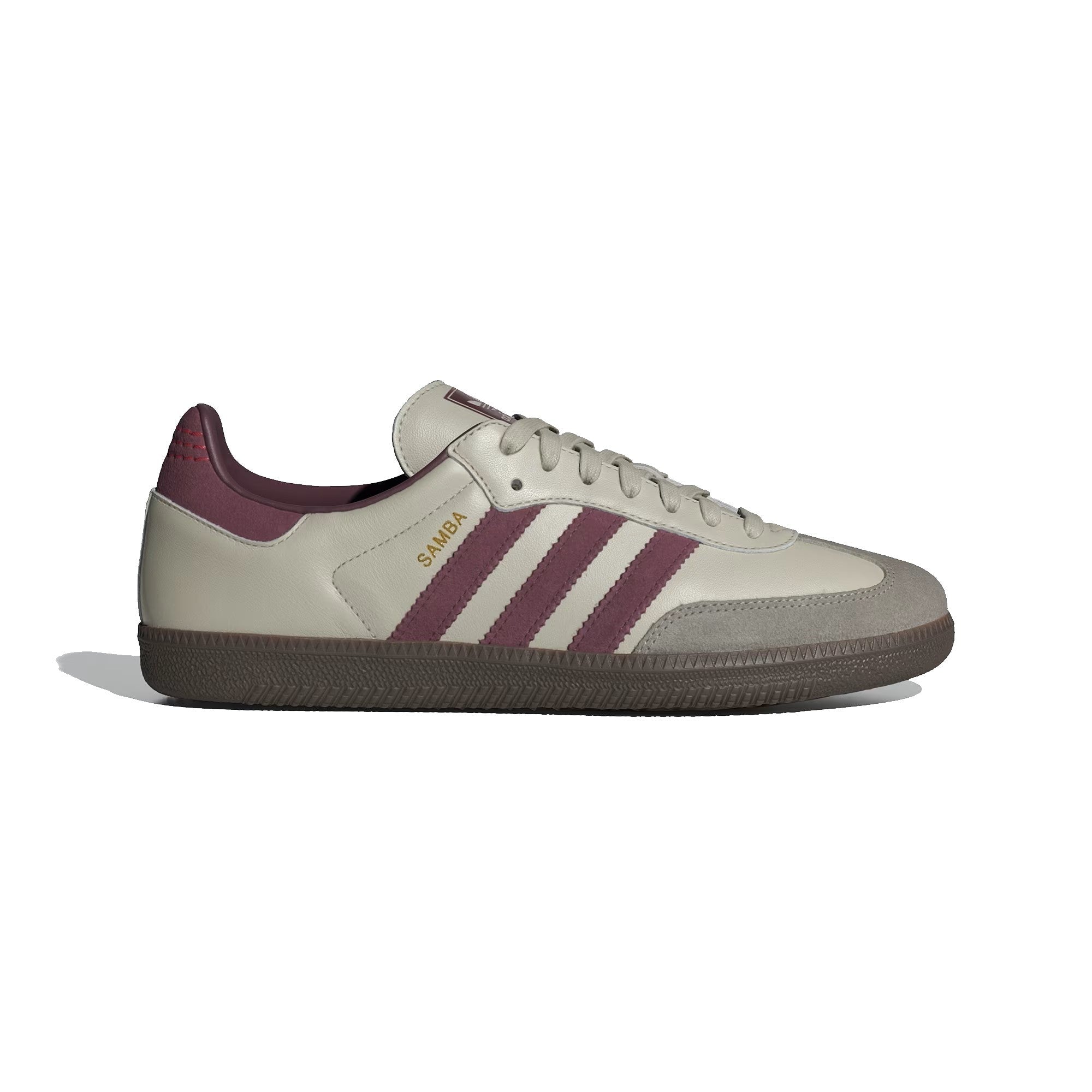 Adidas Samba OG ID1482 Putty Grey / Maroon / Gold Metallic