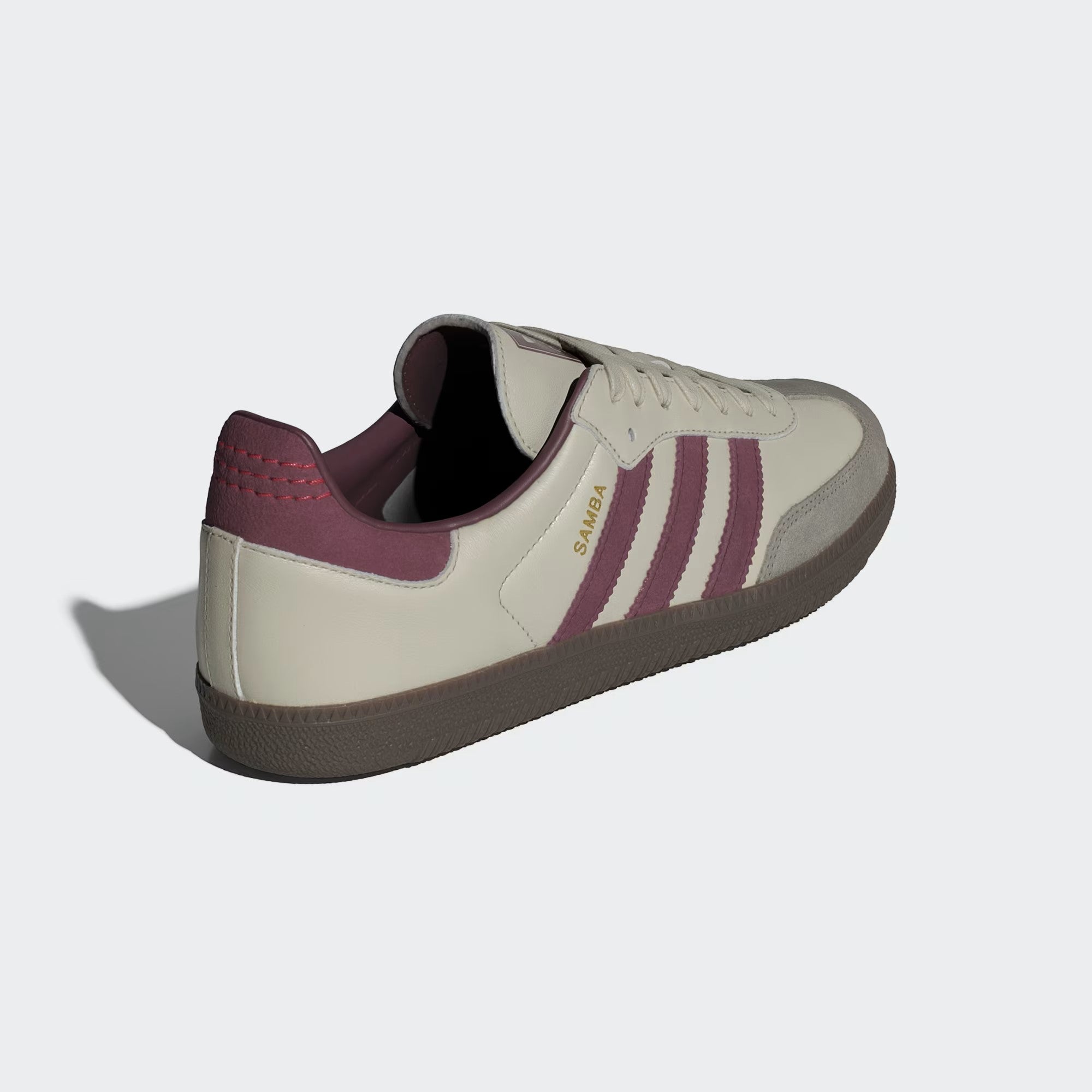 Adidas Samba OG ID1482 Putty Grey / Maroon / Gold Metallic