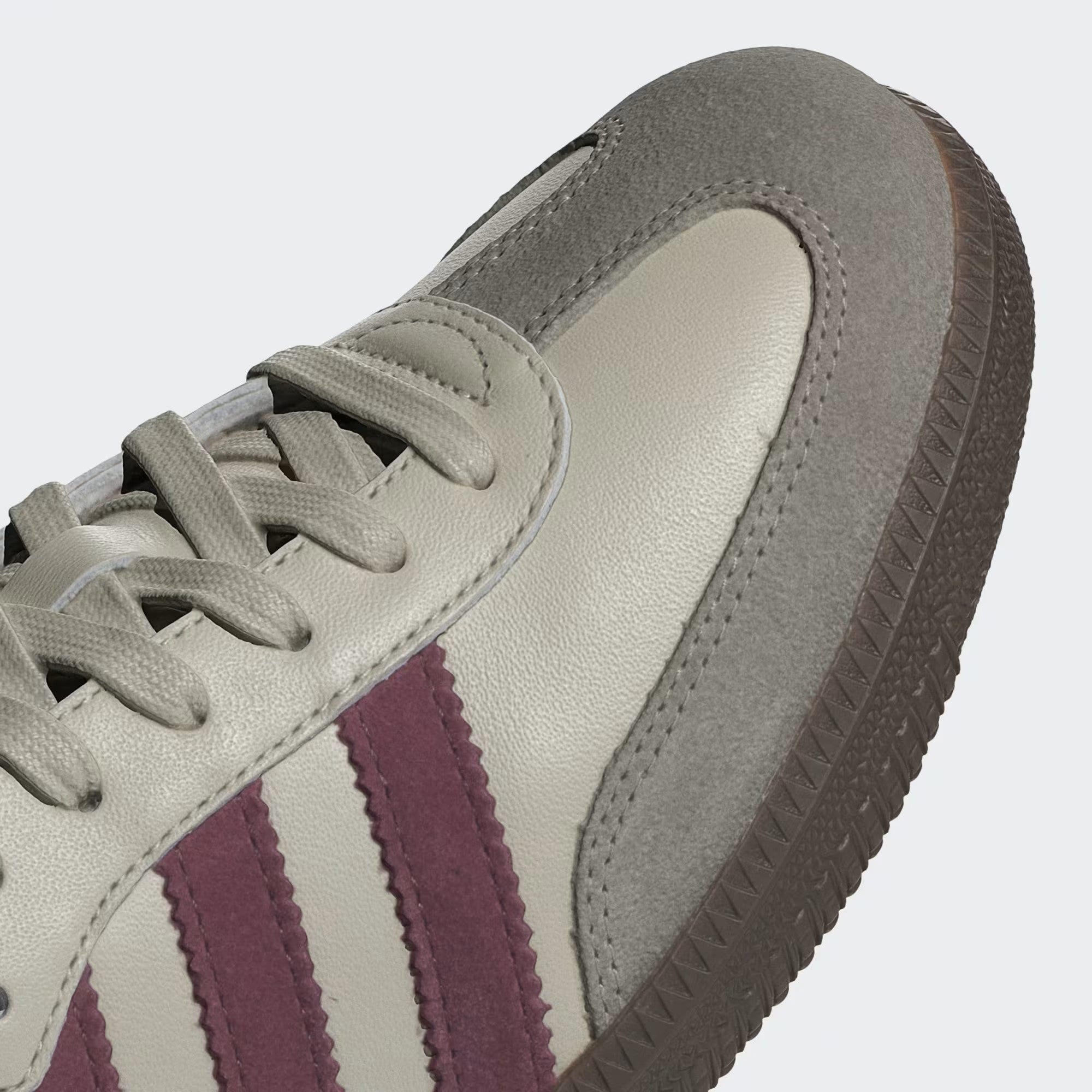 Adidas Samba OG ID1482 Putty Grey / Maroon / Gold Metallic