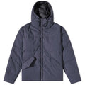 HOLUBAR Crinkle Cropped Puffer Jacket Dark Blue