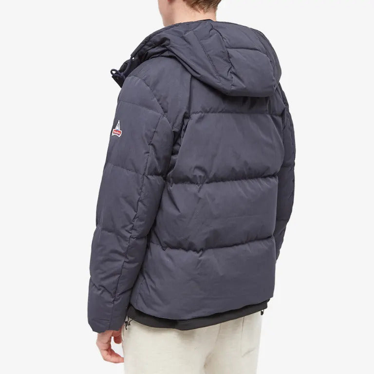 HOLUBAR Crinkle Cropped Puffer Jacket Dark Blue
