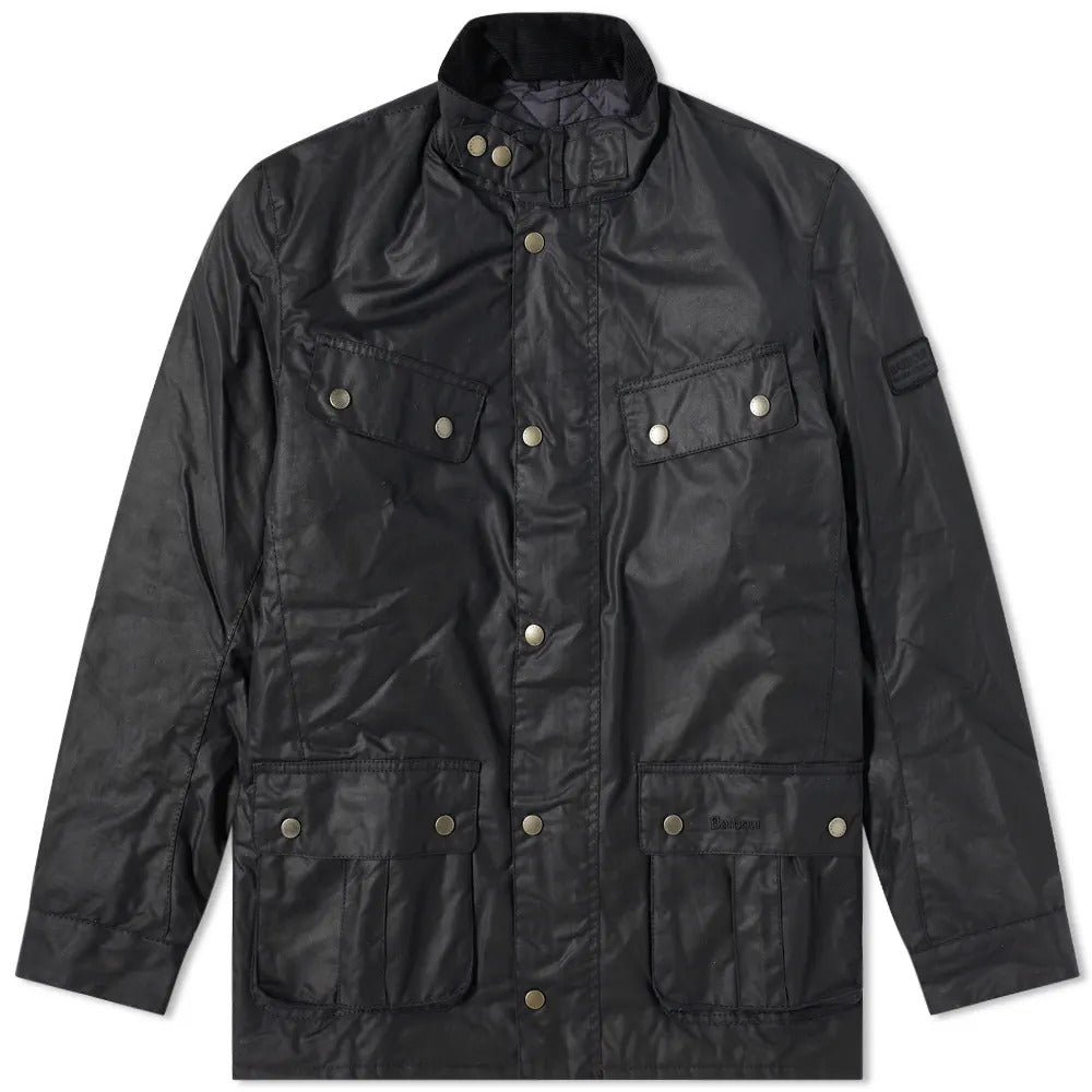 Barbour International Duke Waxed Jacket Navy