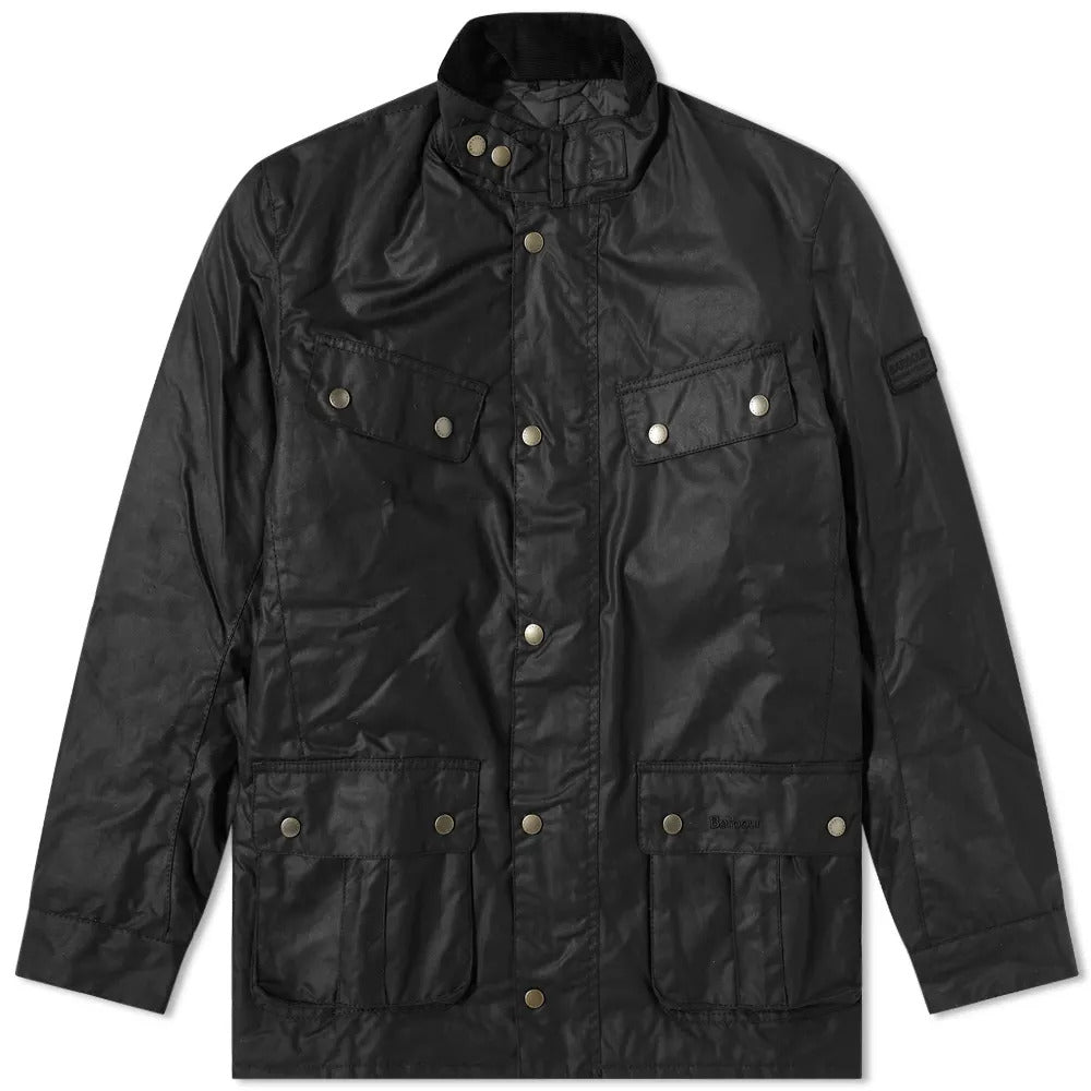 Barbour International Duke Waxed Jacket Black