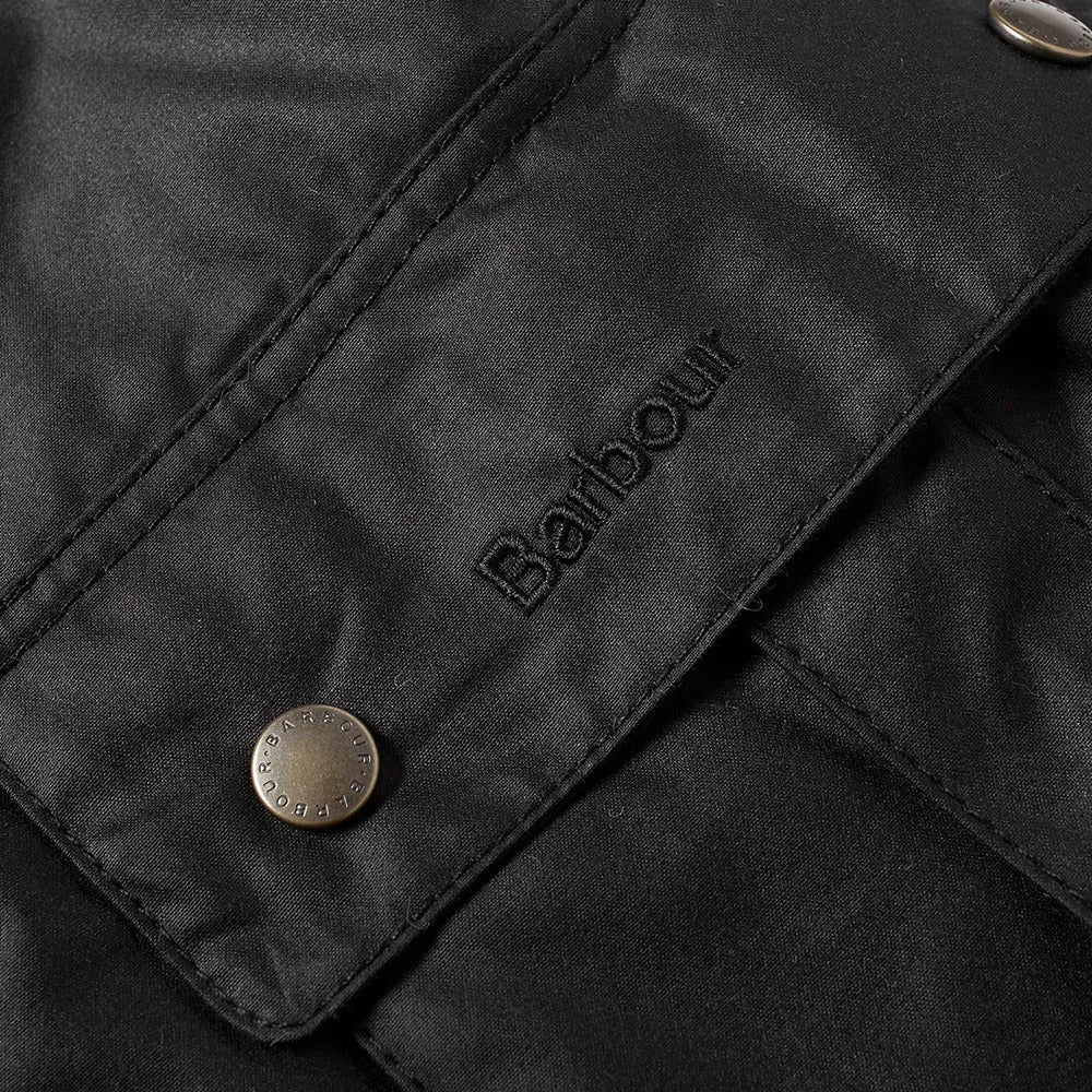 Barbour International Duke Waxed Jacket Black