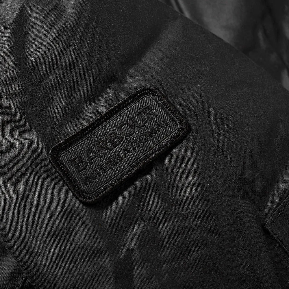 Barbour International Duke Waxed Jacket Black