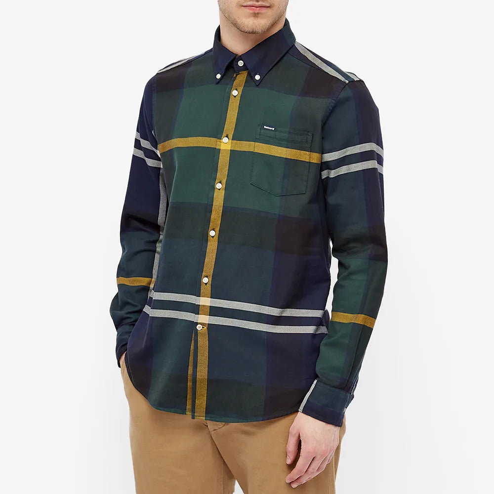 Barbour Dunoon Tailored Shirt Seaweed Tartan