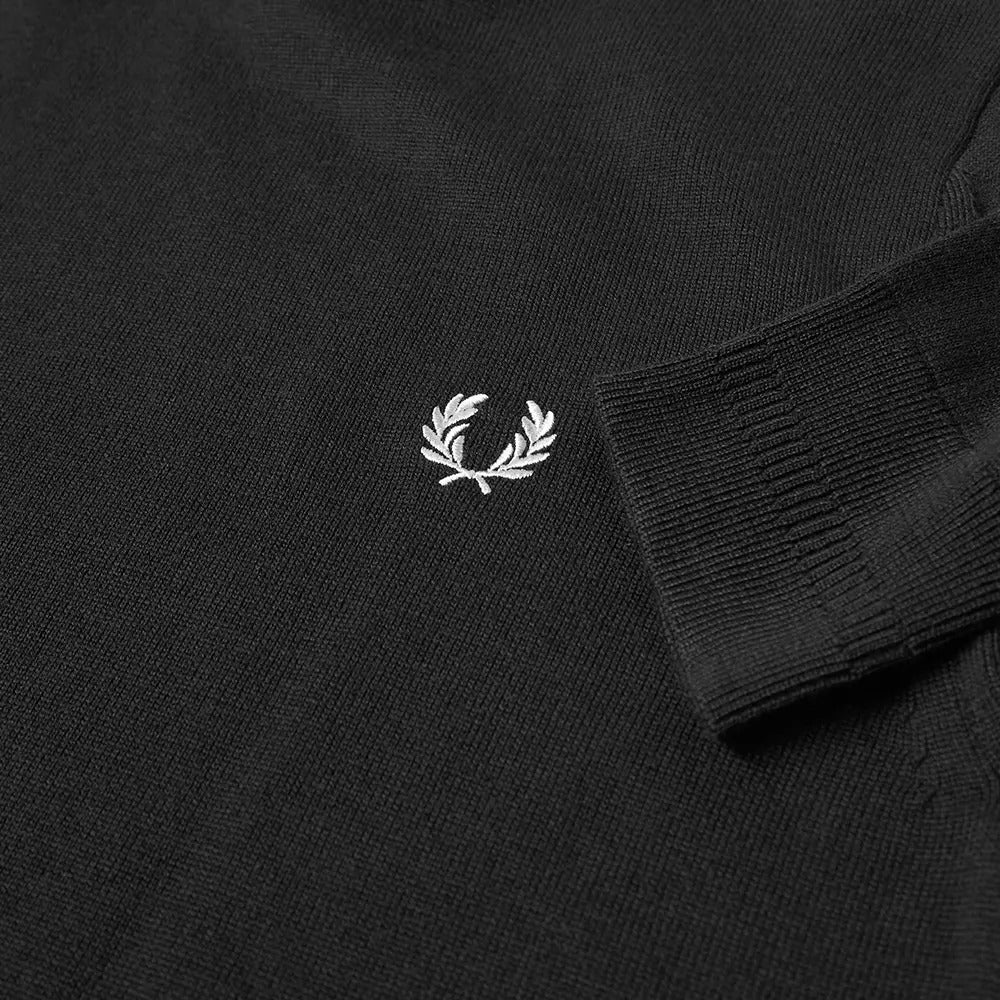 Fred Perry Roll Neck Jumper Black
