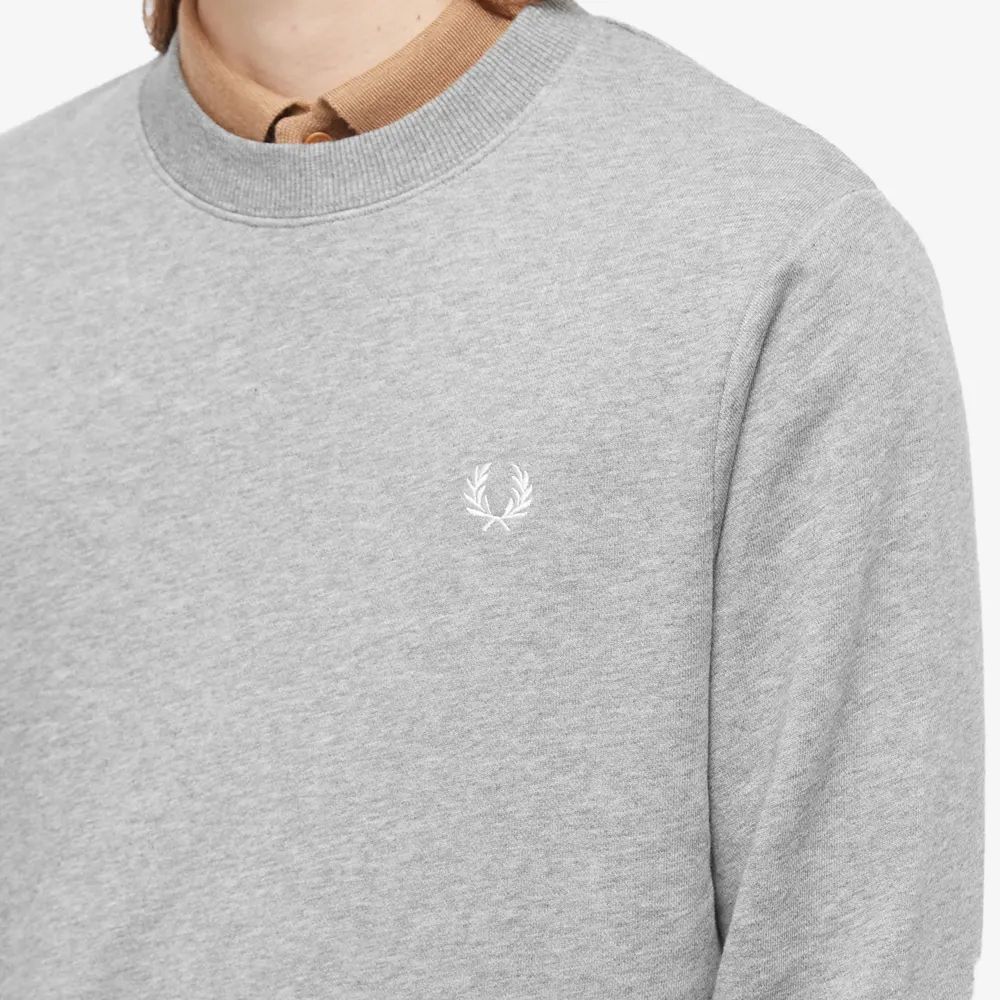 Fred Perry Crew Neck Sweatshirt Steel Marl
