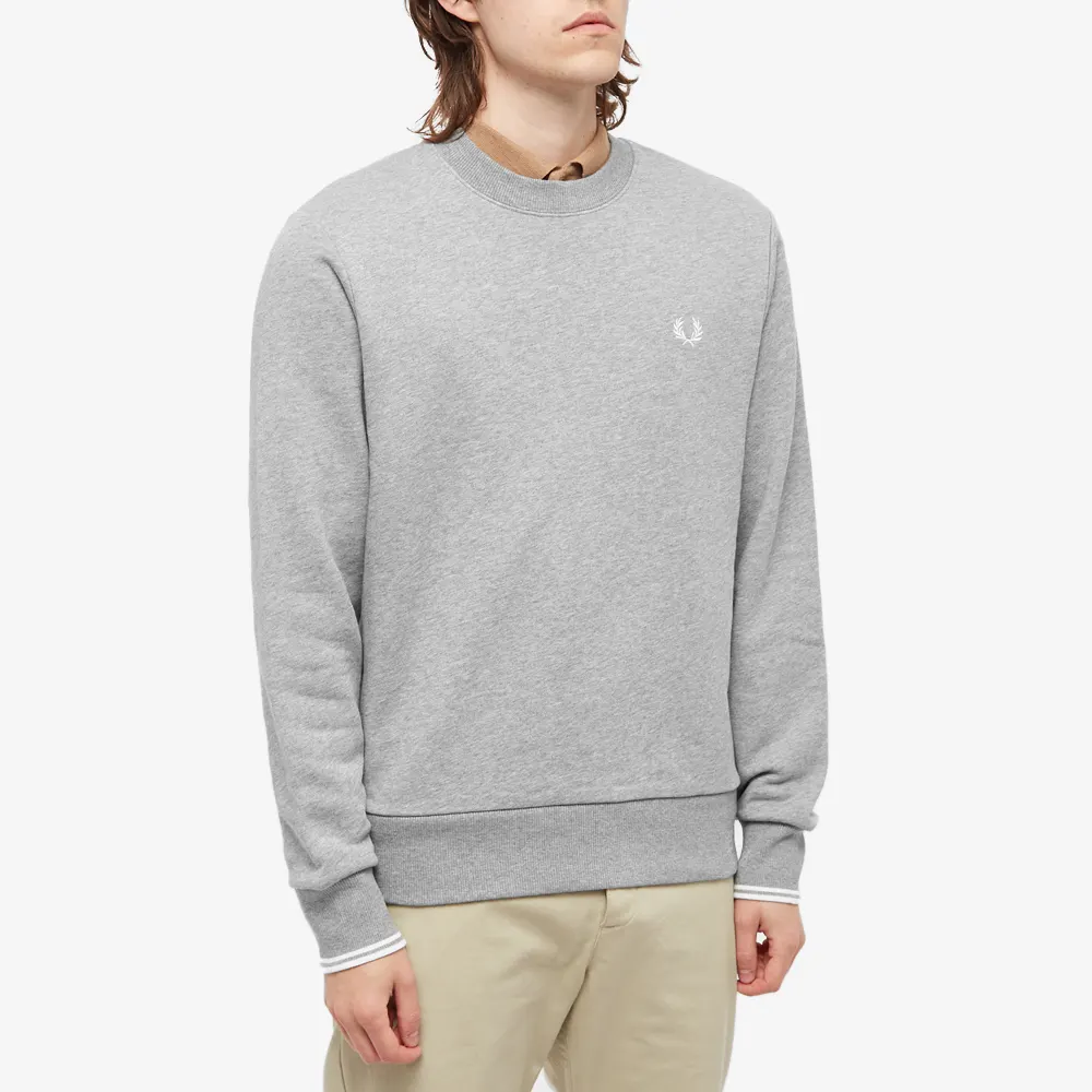 Fred Perry Crew Neck Sweatshirt Steel Marl
