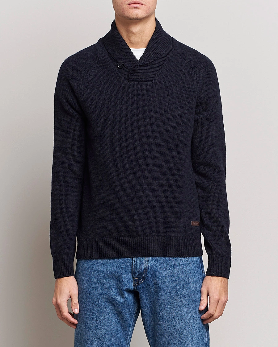 Barbour Gurnard Dock Shawl Collar Sweatshirt Navy