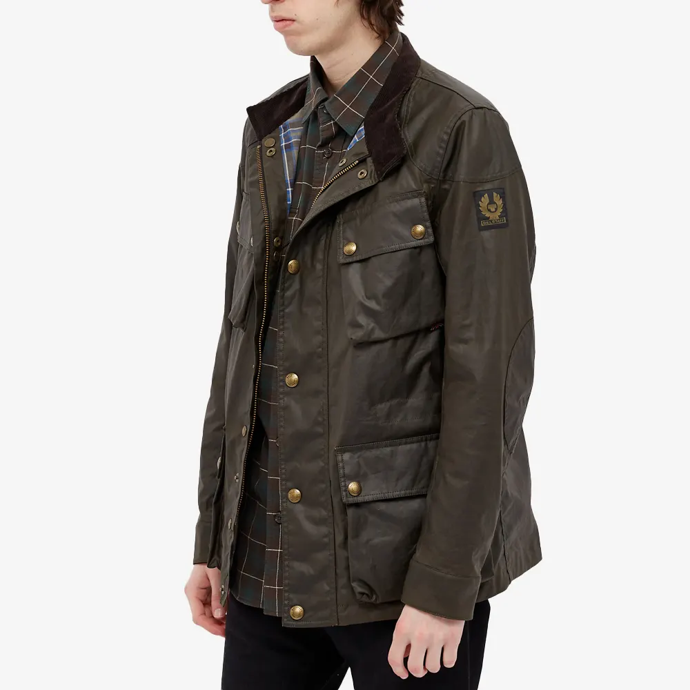 Belstaff Fieldmaster Jacket Waxed Cotton Faded Olive