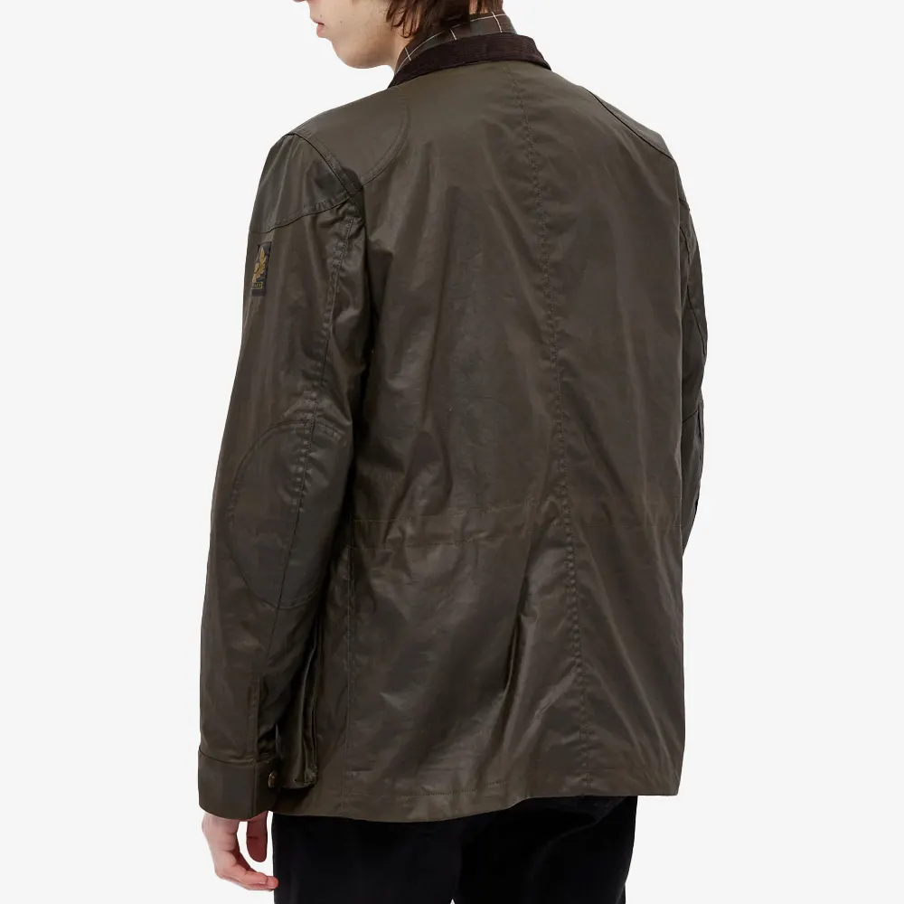 Belstaff Fieldmaster Jacket Waxed Cotton Faded Olive