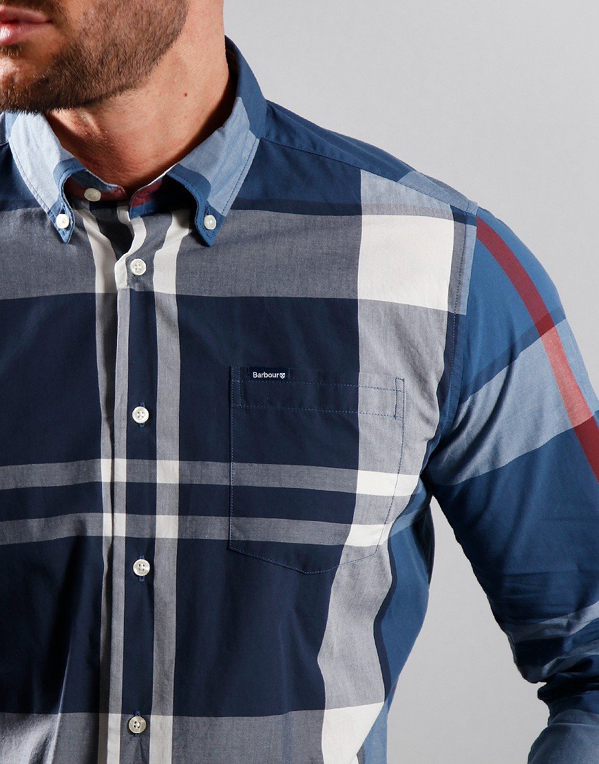 Barbour Harris Tailored Shirt Summer Navy