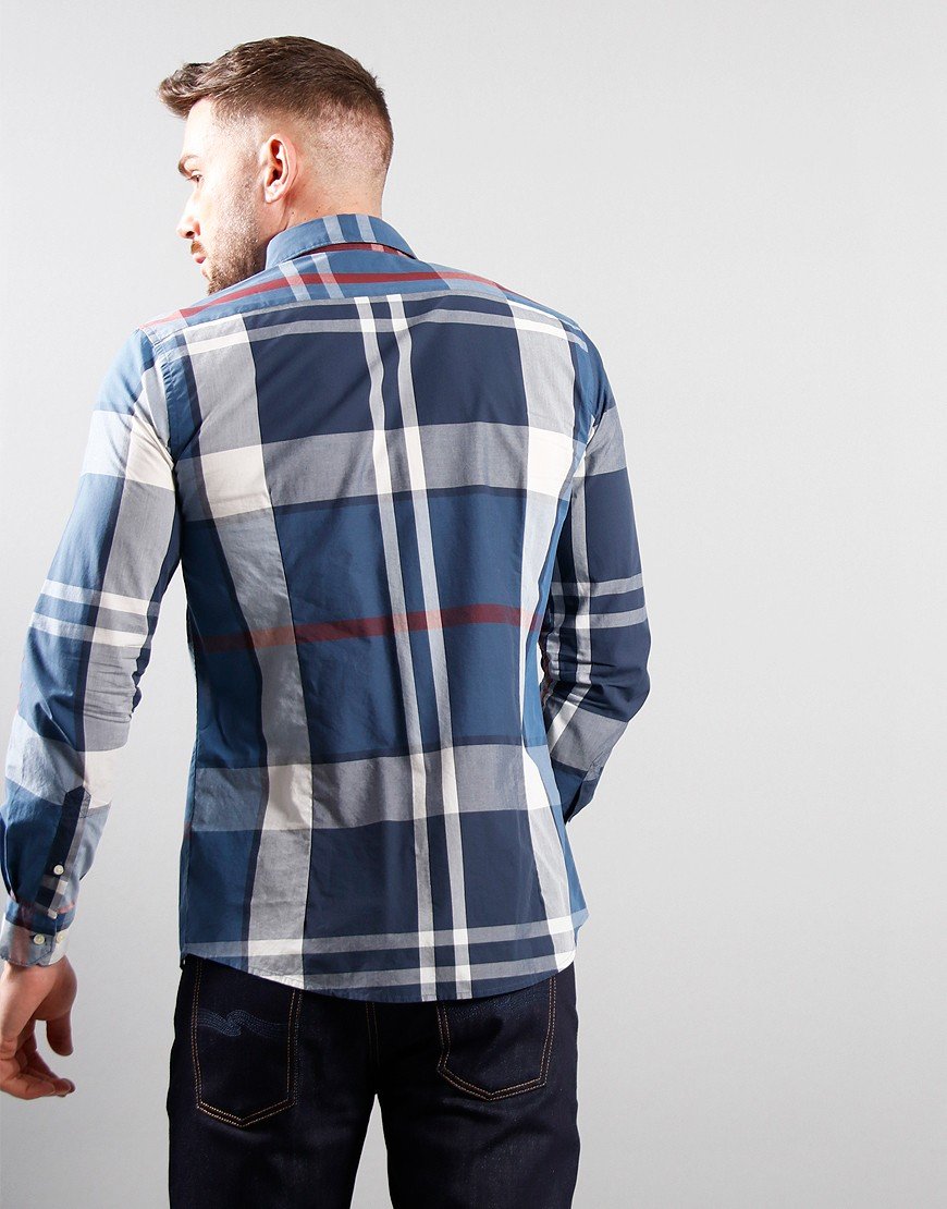 Barbour Harris Tailored Shirt Summer Navy