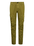 C.P. Company Stretch Sateen Lens Cargo Pants Green 698