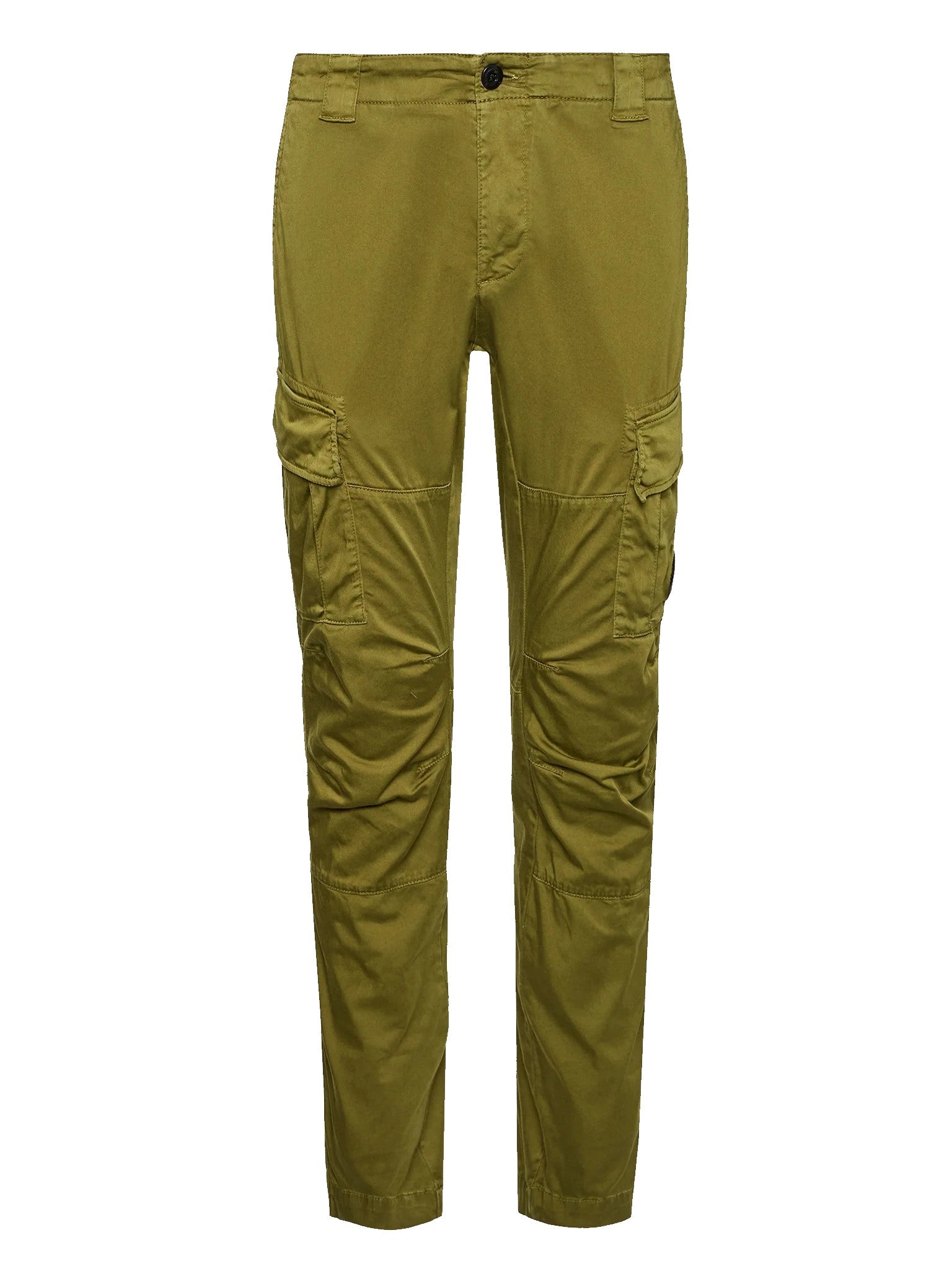 C.P. Company Stretch Sateen Lens Cargo Pants Green 698