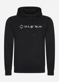 MA.STRUM Cracked Logo Hooded Sweat Jet Black
