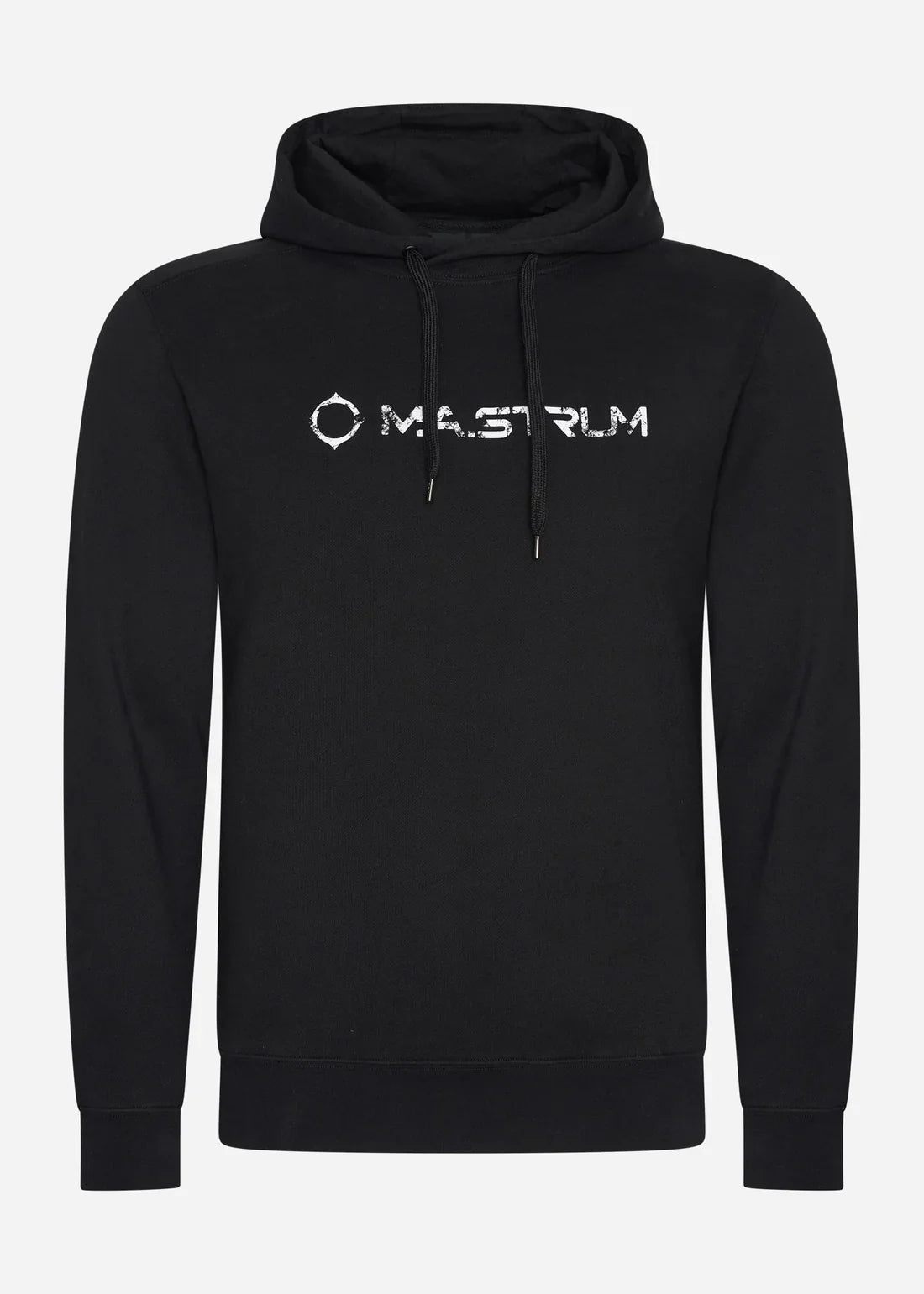 MA.STRUM Cracked Logo Hooded Sweat Jet Black