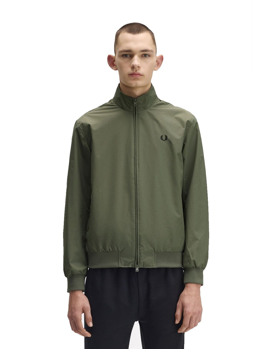 Fred Perry Brentham Jacket Laurel Wreath Green