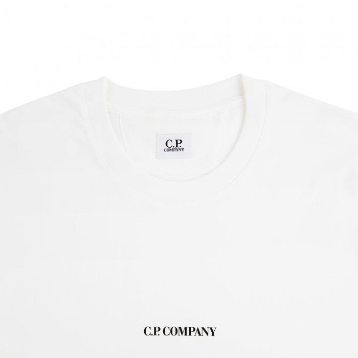 C.P. Company 30/1 Jersey Relaxed Fit Logo T-Shirt Gauze White