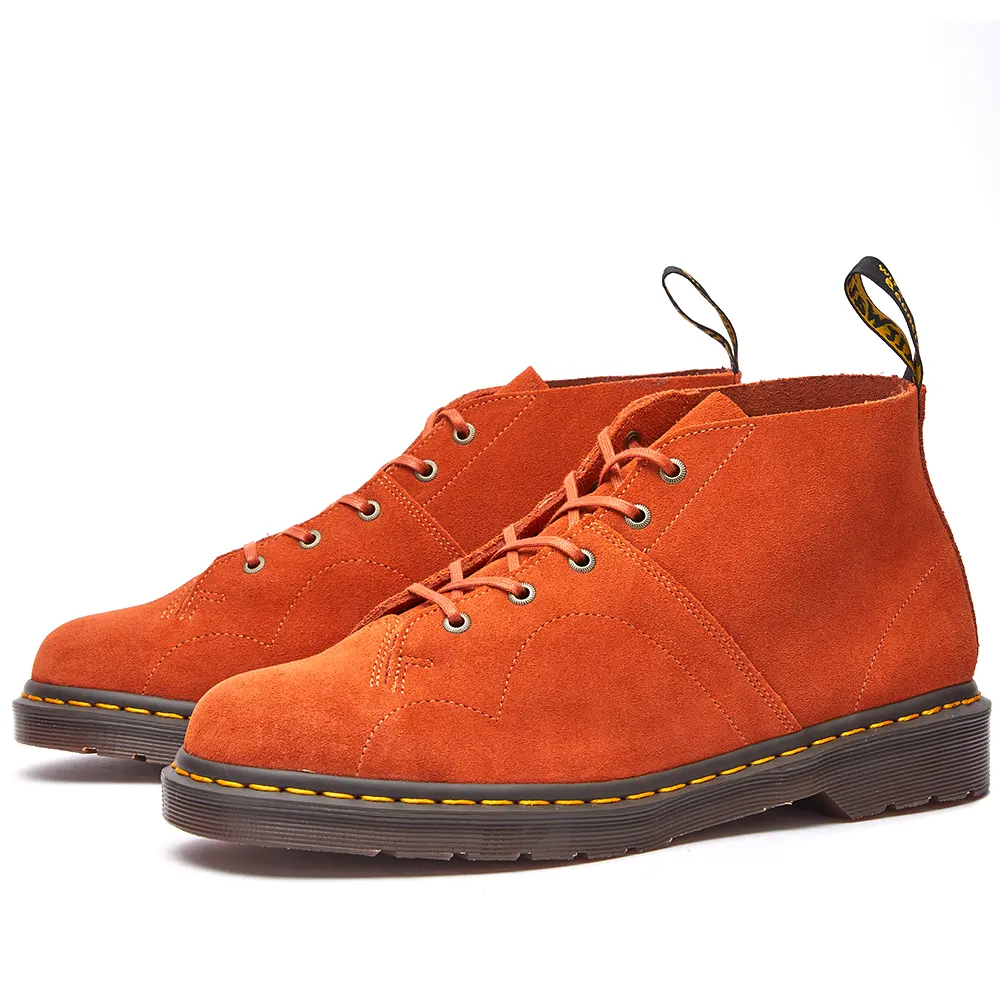 Dr. Martens Church Suede Monkey Boots Rust Tan