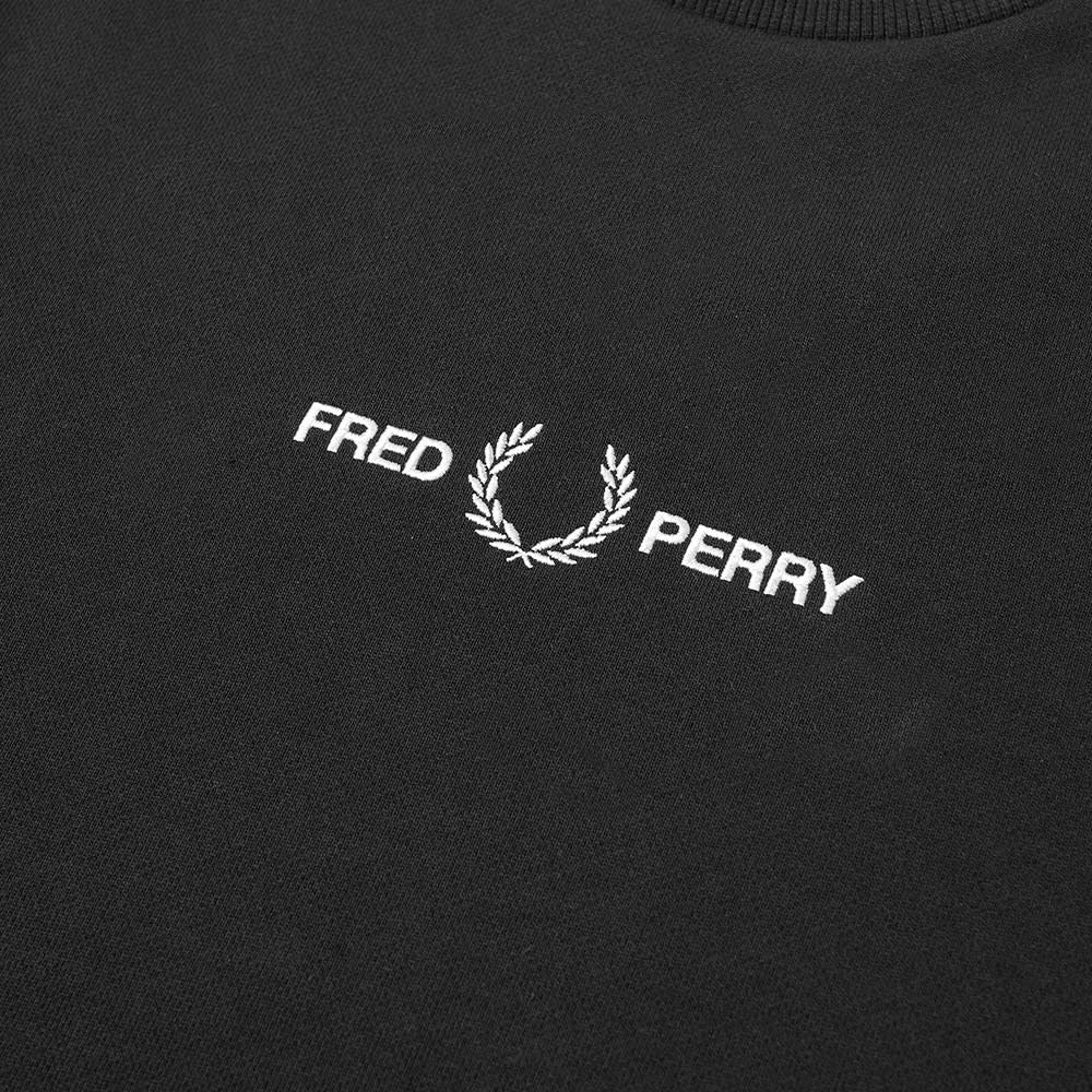 Fred Perry Embroidered Sweatshirt M4727 Black