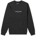 Fred Perry Embroidered Sweatshirt M4727 Black