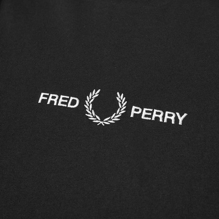 Fred Perry Embroidered Logo T-Shirt Black