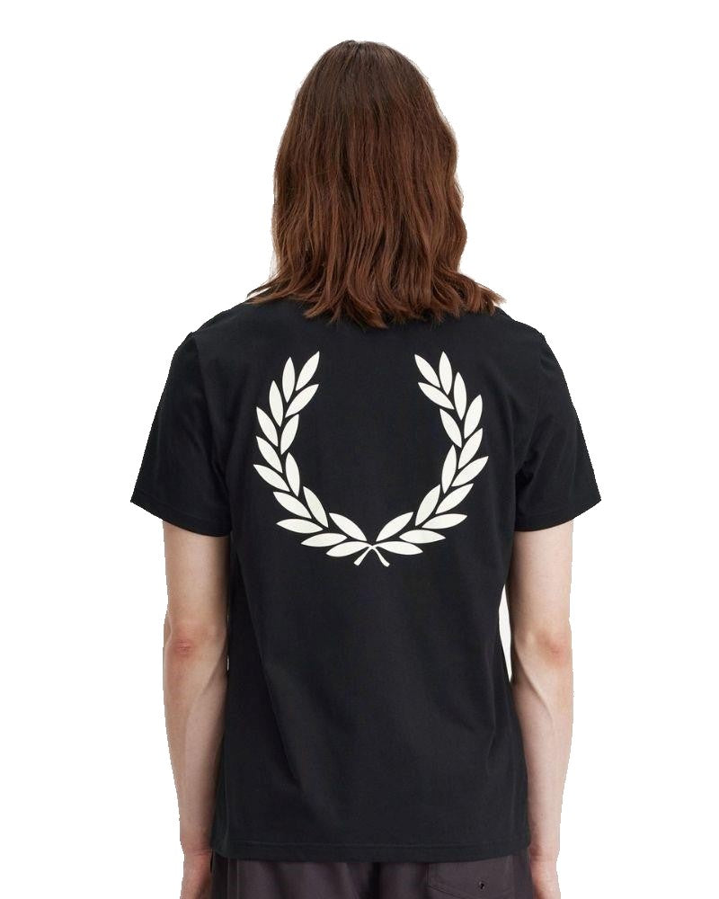 Fred Perry Laurel Wreath Graphic T-Shirt Black