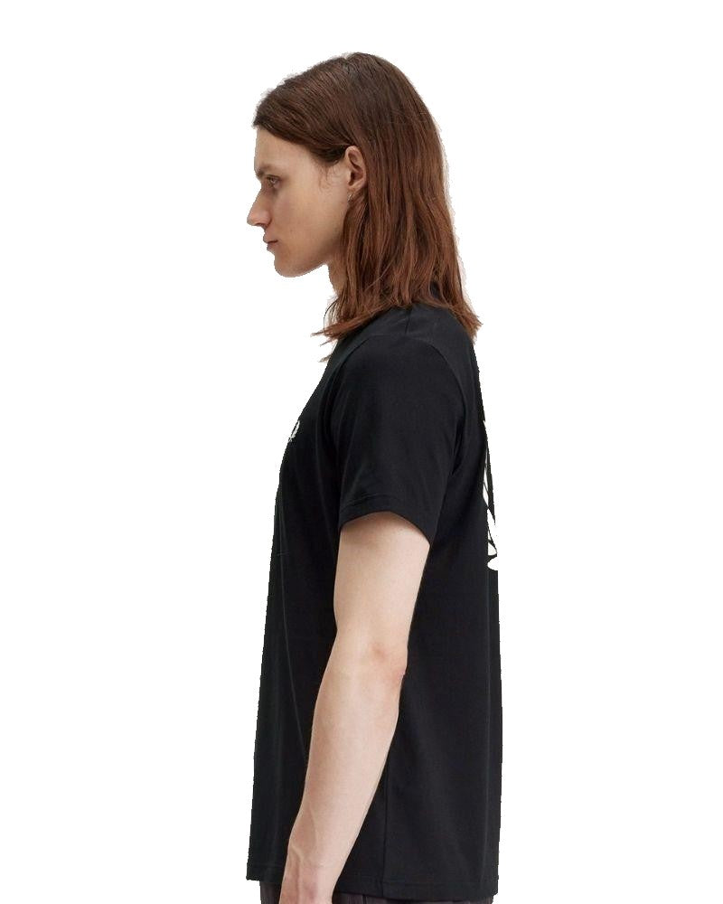 Fred Perry Laurel Wreath Graphic T-Shirt Black