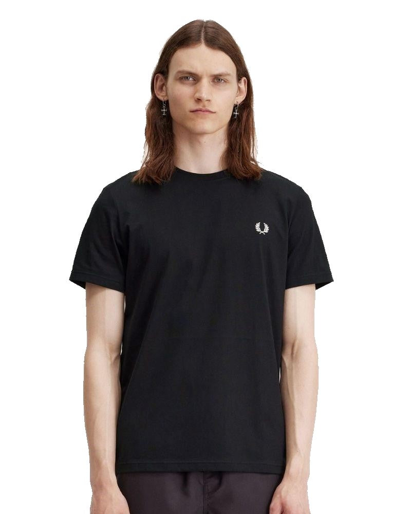 Fred Perry Laurel Wreath Graphic T-Shirt Black
