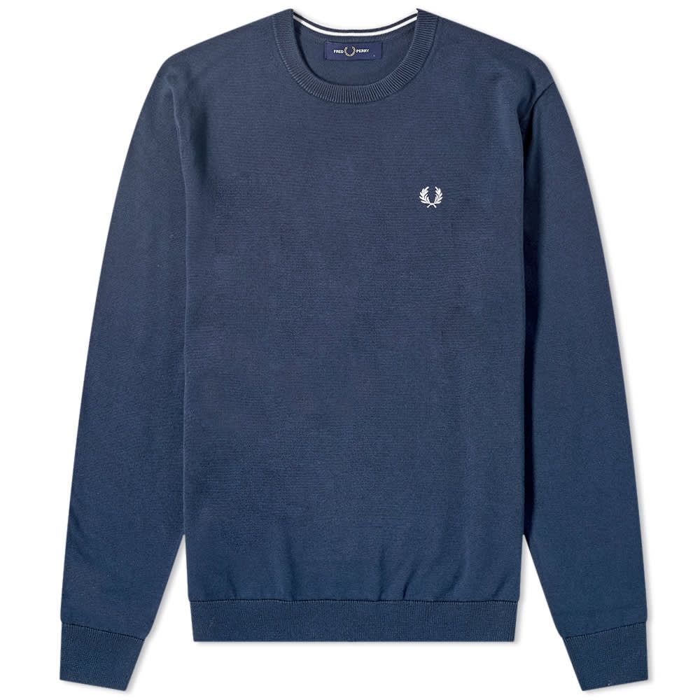 Fred Perry Classic Crew Knit Deep Carbon
