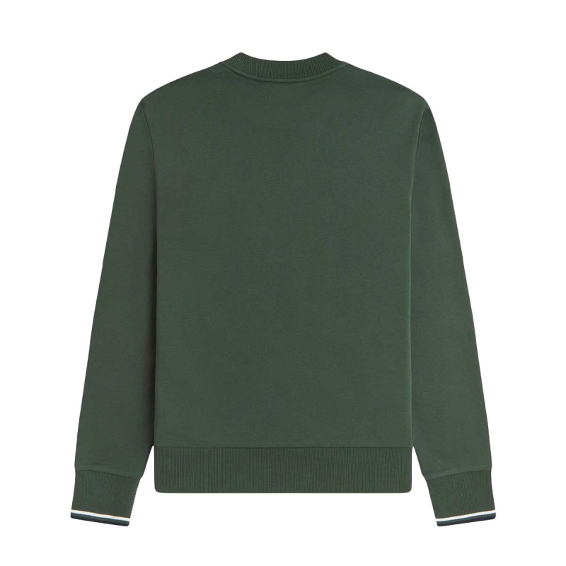 Fred Perry Crew Neck Sweatshirt Court Green