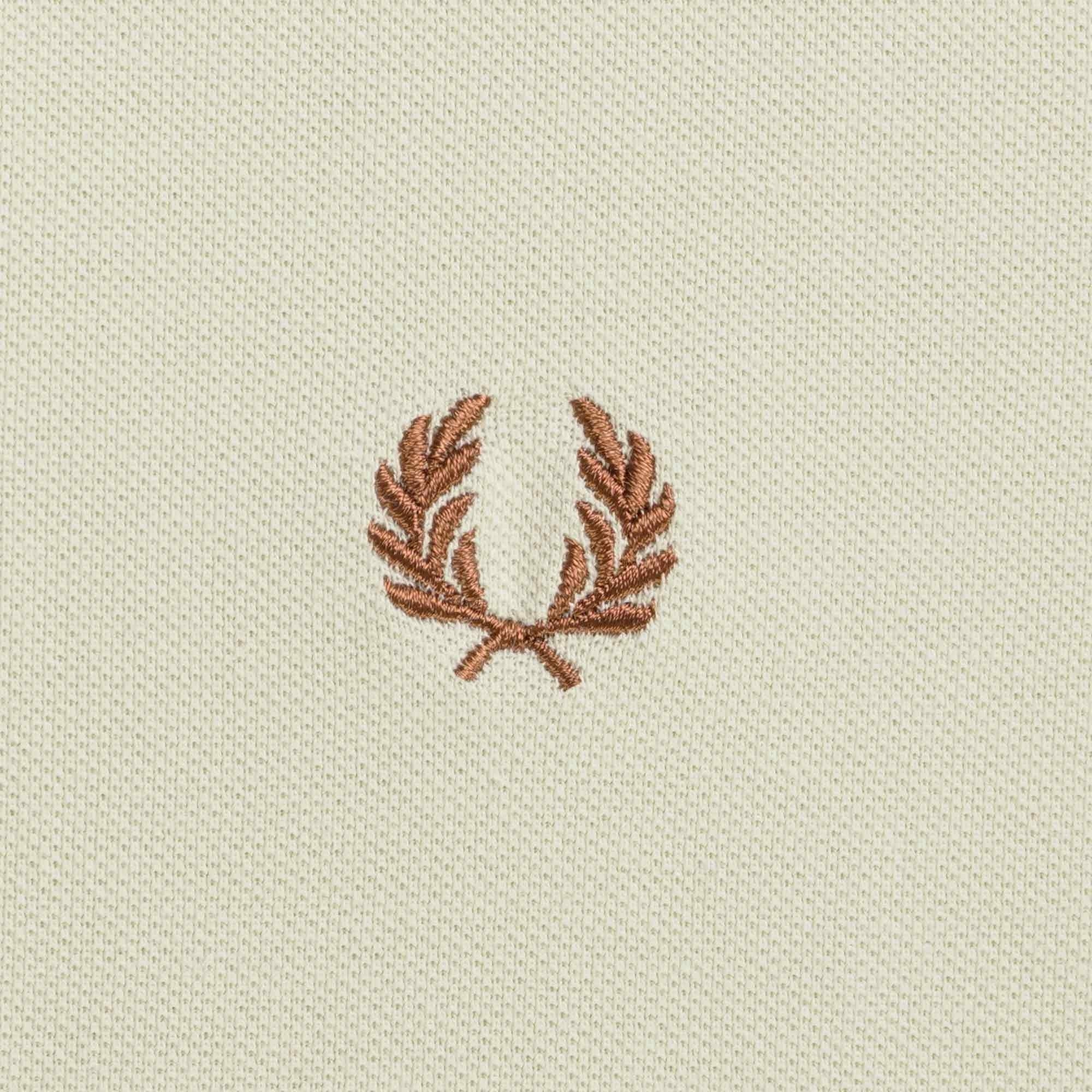 Fred Perry Reissues Original Twin Tipped Polo Oatmeal / Dark Caramel / Whisky Brown
