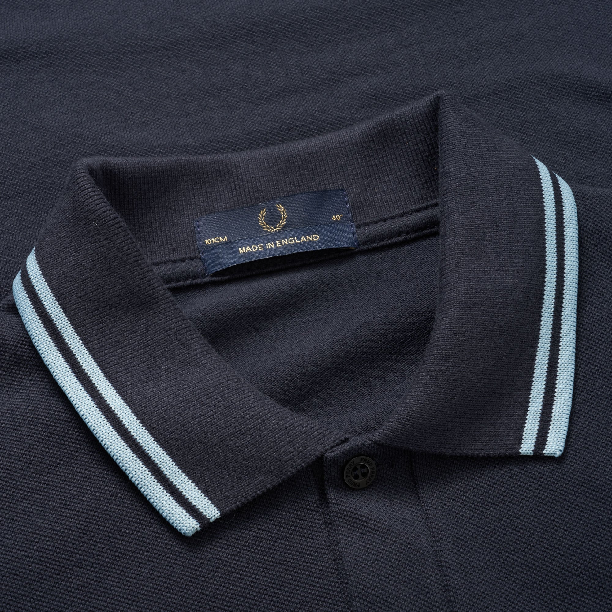 Fred Perry Reissues Original Twin Tipped Polo Navy Ice Ice