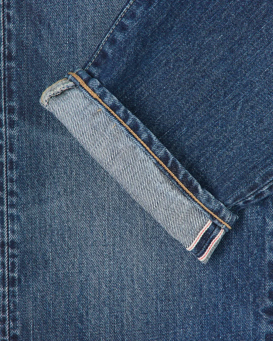 Edwin Regular Tapered Jeans L30 Blue Dark Used