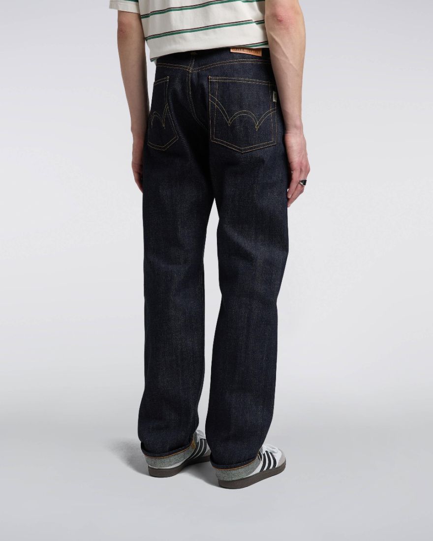 Edwin Nashville Red Listed Selvage Denim 14oz 100% Cotton Blue Unwashed