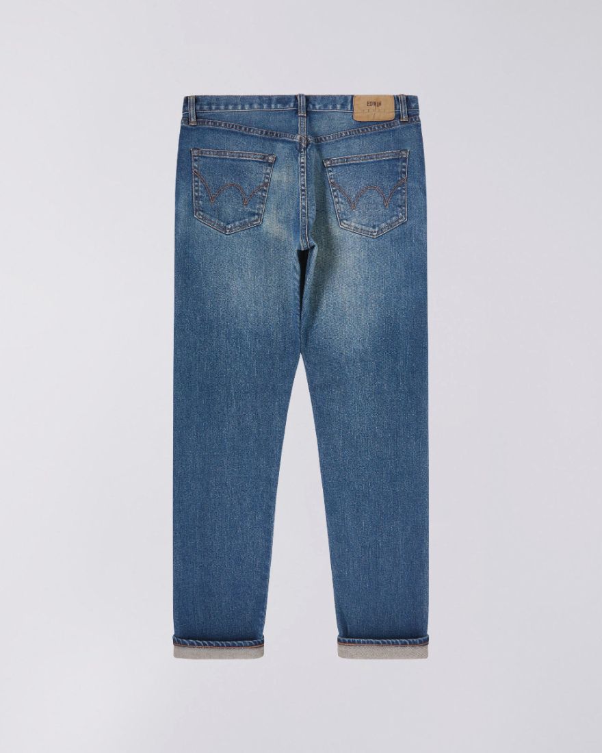 Edwin Slim Tapered Jeans L32 Blue Mid Used
