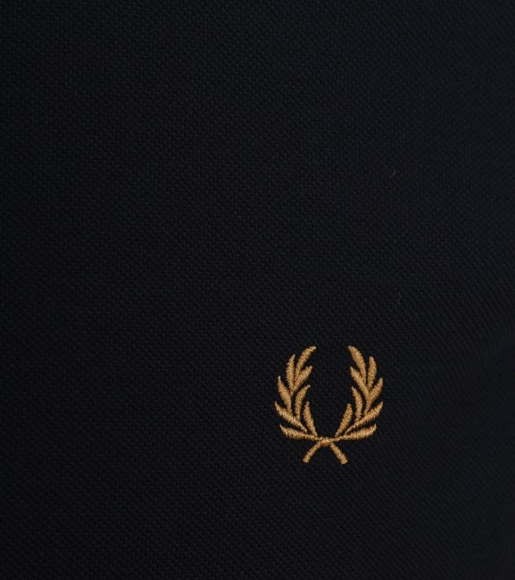 Fred Perry Slim Fit Twin Tipped Polo Navy / Dark Caramel / Dark Caramel