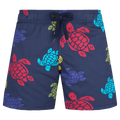 Vilebrequin Jirise Boys Stretch Swim Shorts Ronde Des Tortues Navy