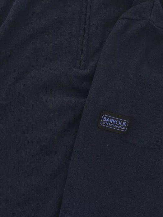 Barbour International Cotton Half Zip Navy