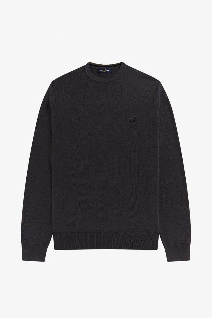 Fred Perry Classic Crew Neck Jumper Grey