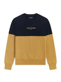 Fred Perry Colour Block Sweatshirt Desert