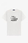 Fred Perry Printed T-Shirt White