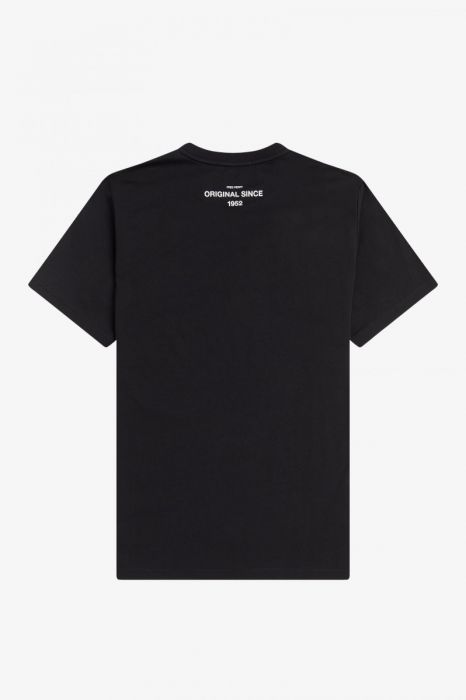 Fred Perry Printed T-Shirt Black