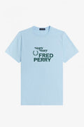 Fred Perry Printed T-Shirt Glacier